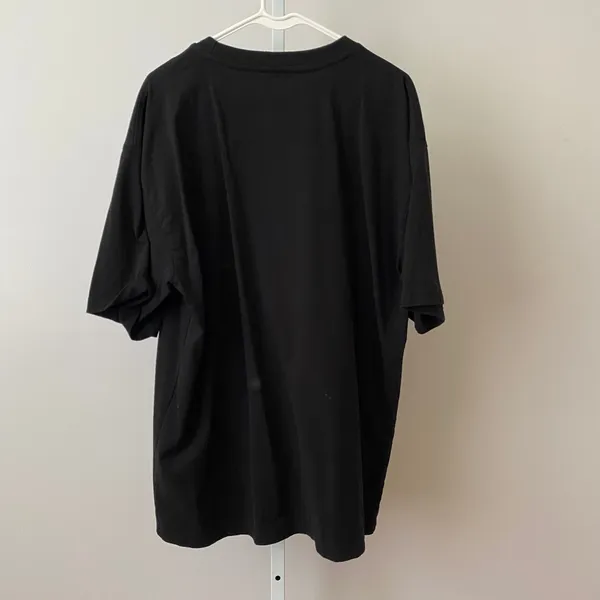 Market XL Black Short Sleeve T-Shirt Yin Yang Peace Earth Graphic Streetwear Tee - Image 6