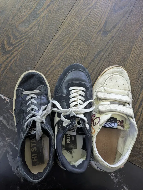 Golden Goose Deluxe Brand Running Sole In Black Nappa And Suede Sneakers - Image 15