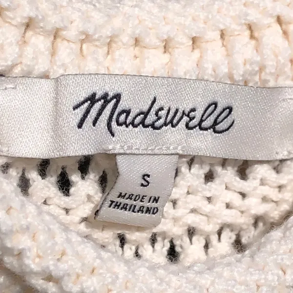 Madewell Cream Knit Tank Sweater Vest | Size S - Image 4
