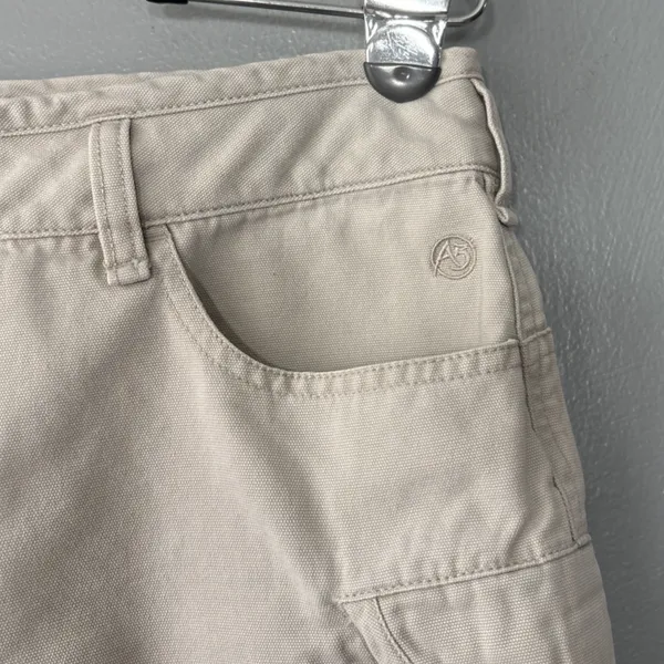 The North Face A5 Series Mini Shorts Size 8 Khaki Canvas Cargo Hiking Gorpcore - Image 3