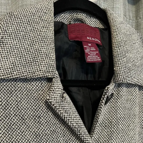 Merona Classic Gray Trench Coat - Image 2