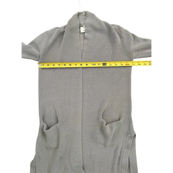 Wilfred Aritzia Womens Cardigan XS Gray Knit Open Front Sweater - Image 4