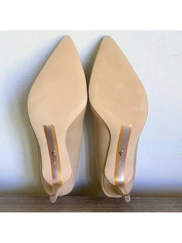 Sam Edelman NEW Women's Jordyn Nude Leather Pump Size 8.5 #B1408 - Image 9