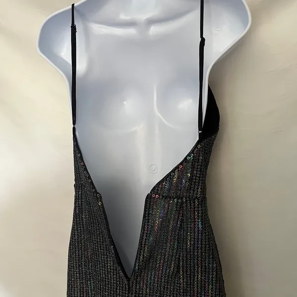 X By NBD Y2K Sequin Rainbow Mini Dress XS Club Festival Revolve Indie Sleaze - Image 10