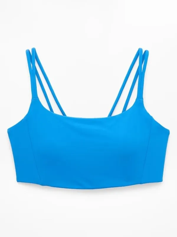 New Athleta L Transcend Strappy Bra Breaker Blue Large Cup D-DD - Image 4