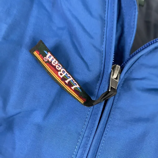 L.L. Bean Jacket Womens M Blue Nylon Winter Hooded Insulated Quilted Zip‎ Logo - Image 6