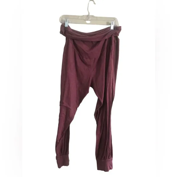 Maternity Maroon Joggers Size XXL Red - Image 5