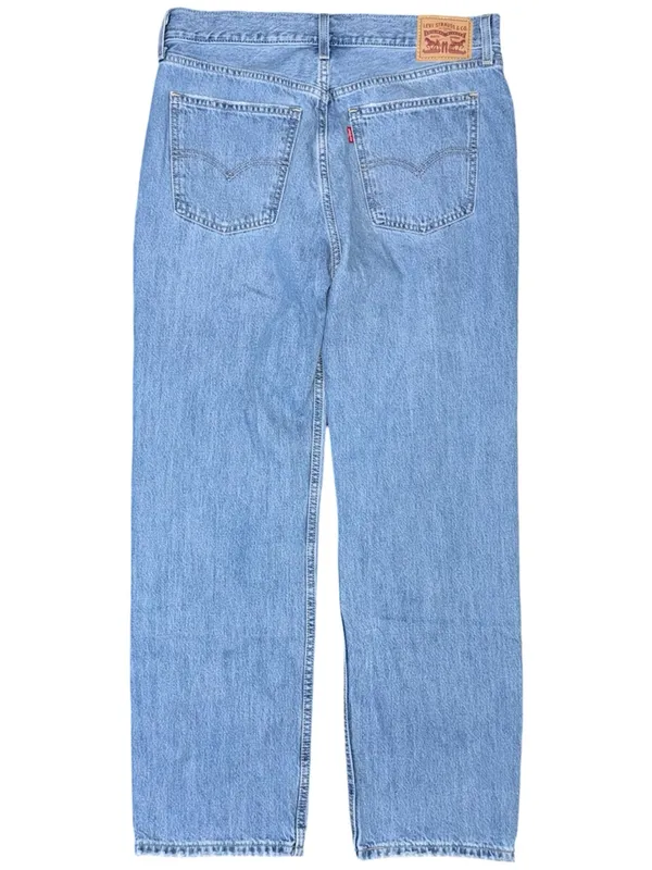 Levi’s Low Pro Straight Jeans Relaxed Slouchy Womens Sz 30 Distressed Blue Denim - Image 2