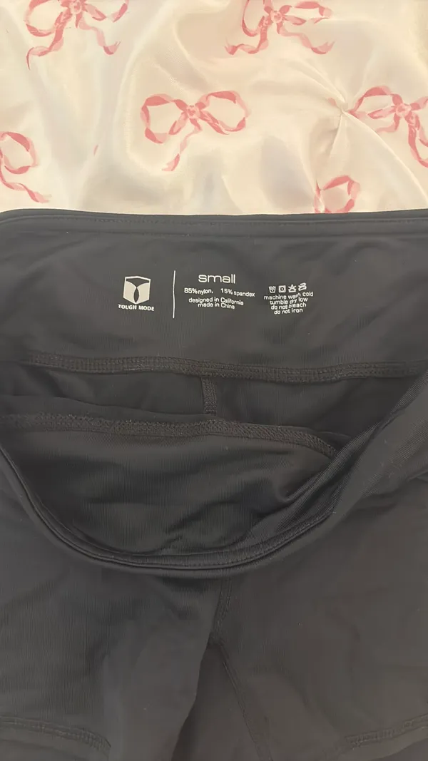 Black, small black biker shorts - Image 2