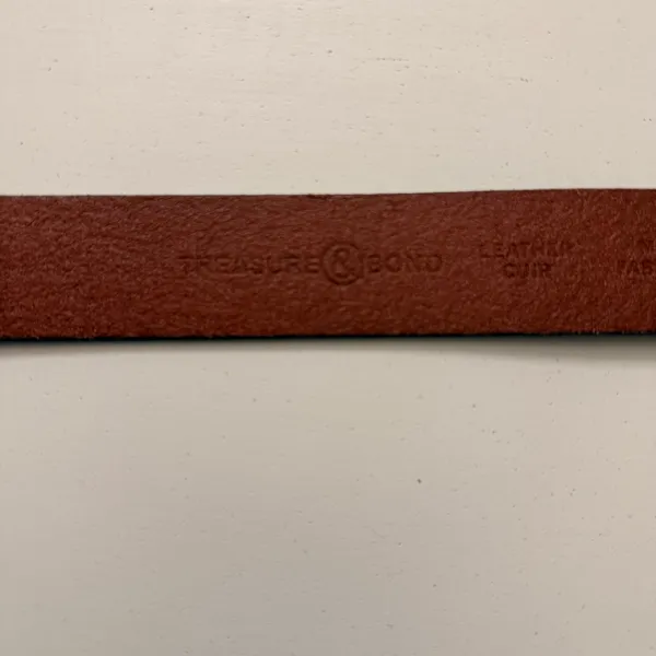 Treasure and Bond Oval Decrotive Buckle Leather Belt - Image 2