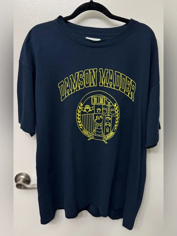 NWT Damson Madder Collegiate Oversized Graphic T-Shirt | Vintage Style Tee - Image 6