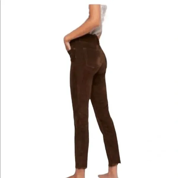 Free People Reagan Walnut Brown Button Fly Corduroy Ankle Jeans Size 30 - Image 8