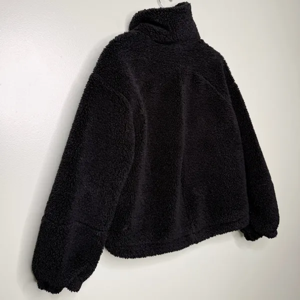Lululemon Cinchable Fleece Zip Up Full Zip Jacket Black Women’s Size 6 - Image 9