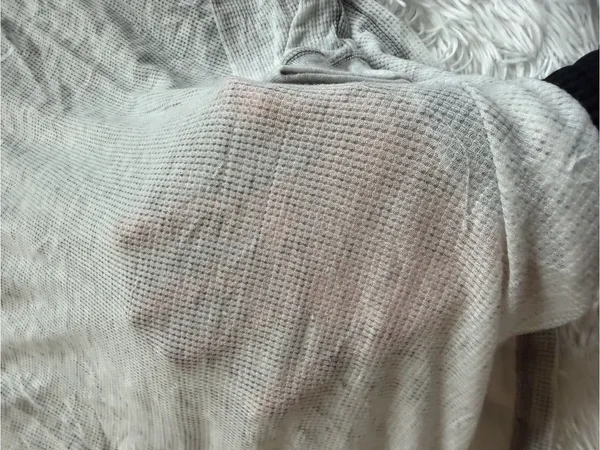Mama Life Gray Waffle Knit Thermal Top Size M Lightweight - Image 5