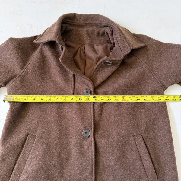 Coffee Brown Womens Coat Blazer Jacket - Image 6