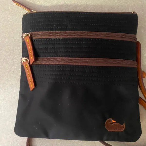 Dooney & Bourke North/South Triple Zip Preppy Modest Nylon Crossbody Bag… - Image 2