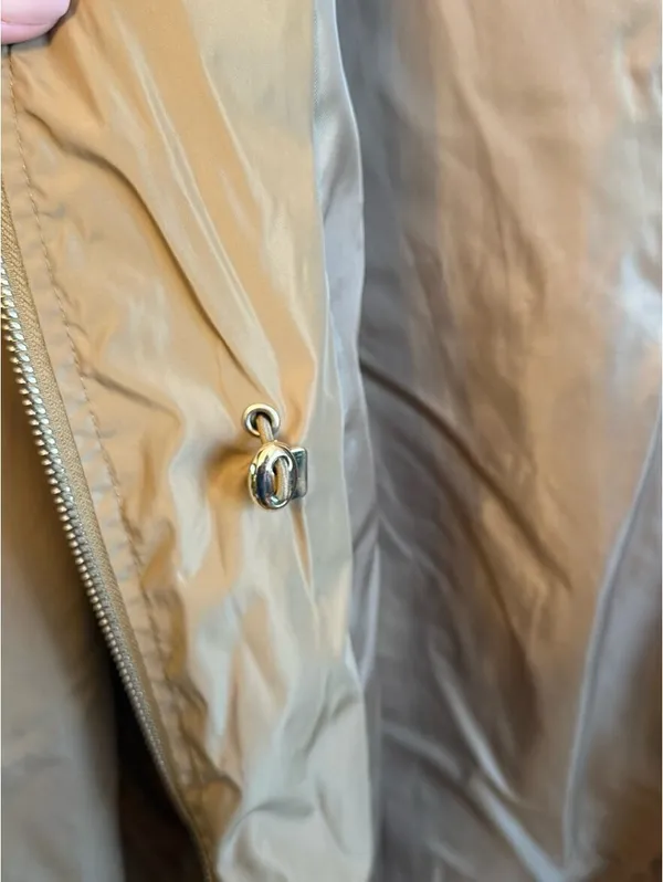 Tan Michael Kors Hooded Anorak Jacket Women's Size Medium - Image 7