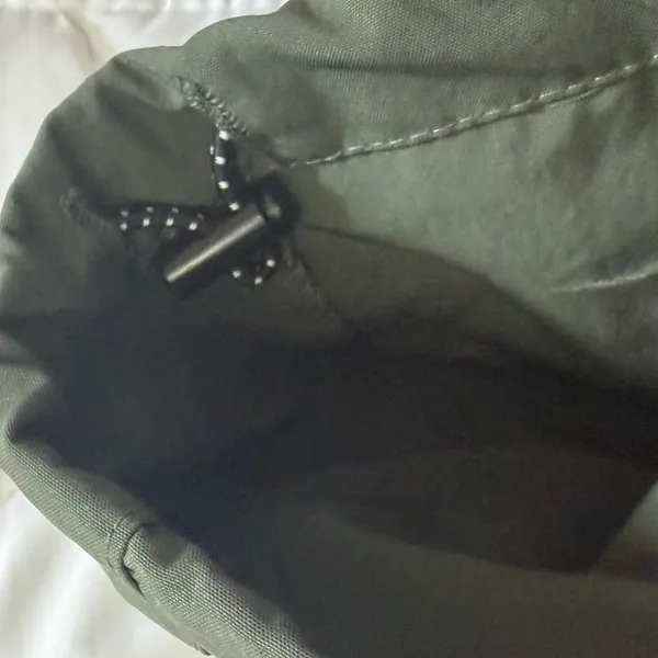 PacSun Relaxed Cargo Pants Olive Green Drawstring Utility Trousers Womens Large - Image 4