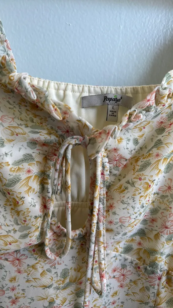 Floral Sundress Papaya Cut-Out - Image 3
