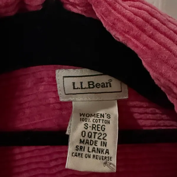 Vintage L.L. Bean Women’s Corduroy Shirt Jacket shacket in Pink/red size small - Image 3