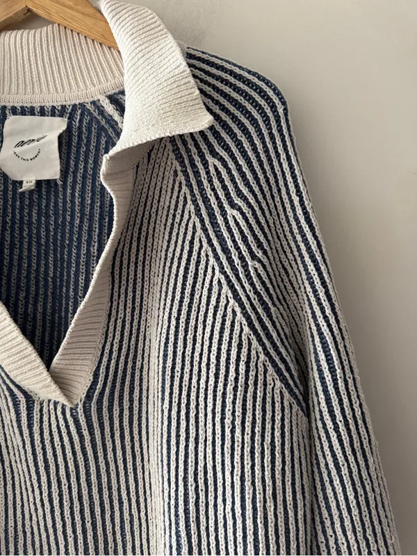 Aerie Sugar Rush Chenille Sweater Marbled Blue‎ - Image 4