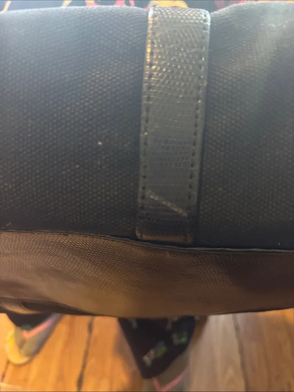 Victoria's Secret Black Canvas Weekend Travel Duffel Bag - Image 12