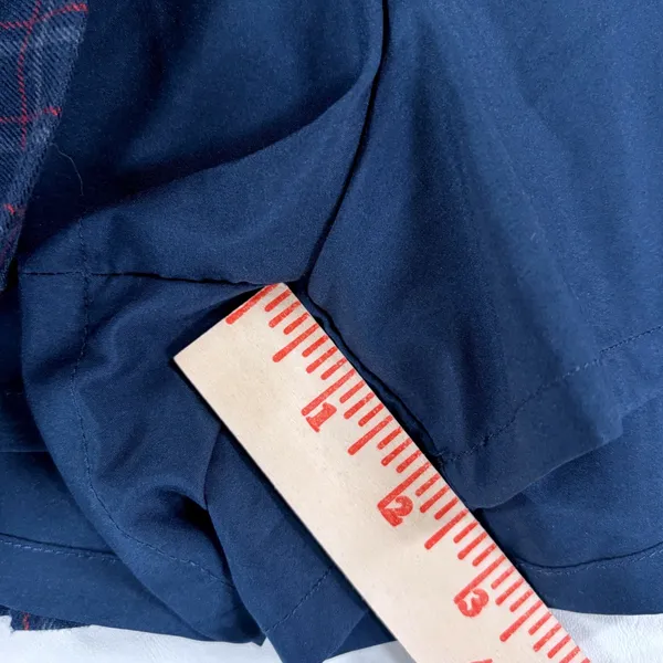 Hollister Plaid Pleated Skort Navy Red Grid Mini Skirt XL School Girl Academia - Image 5