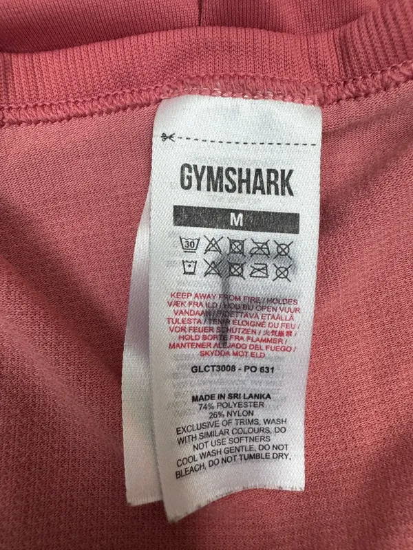 Gymshark Pink Breeze Lightweight Seamless Athletic Crop Top Size Medium - Image 3