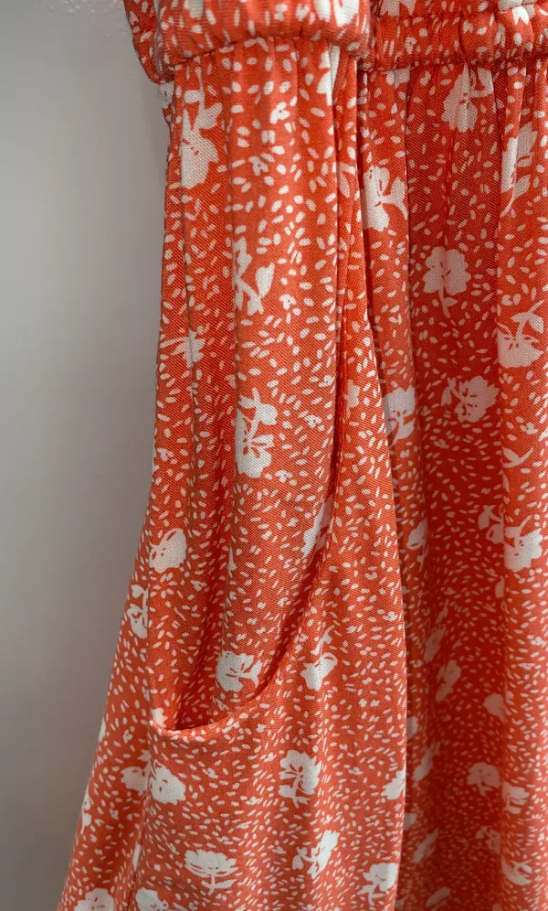 Torrid Coral Floral Babydoll Tank Midi Dress Summer Plus Size 2X - Image 7