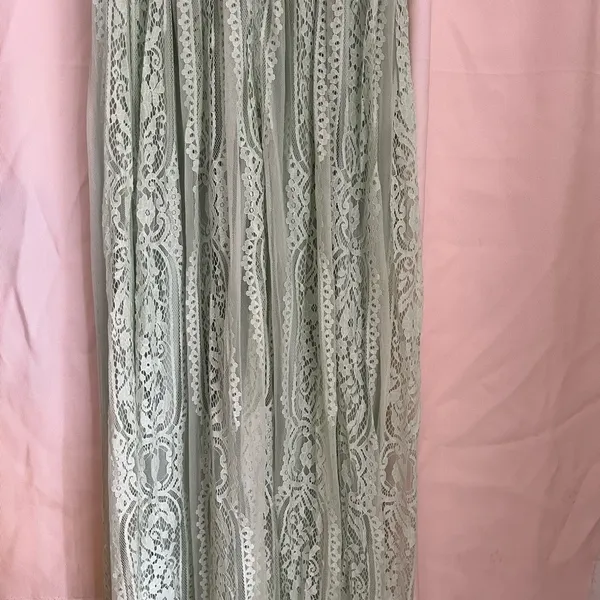 Merokeety Green Flutter Sleeve Sundress for Wedding Guest - Image 5