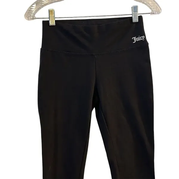 Juicy Couture Women's Black Leggings Size S Activewear‎ Mid Rise - Image 4