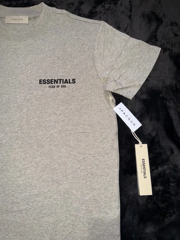 Fear of God Essentials Dark Oatmeal Tshirt - Image 3