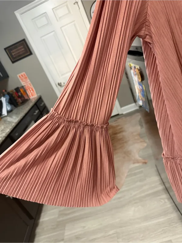 $148 Free People "Can't Help It" Women's Pullover Mini Pink Clay Dress. Sz s - Image 6