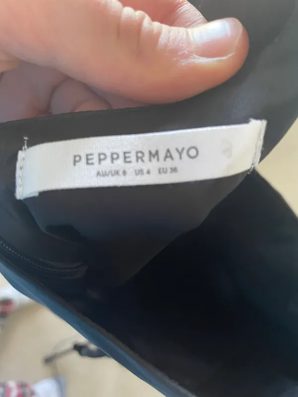 Peppermayo Black Cocktail Dress Size 4 - Image 6