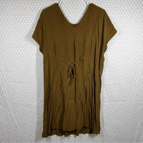 Madewell Green Downtown Tie Back‎ Dress - Image 7