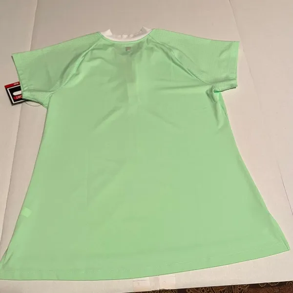 FILA Sport Mint Green bliss short sleeve tru-golf women's large golf shirt NEW‎ - Image 8