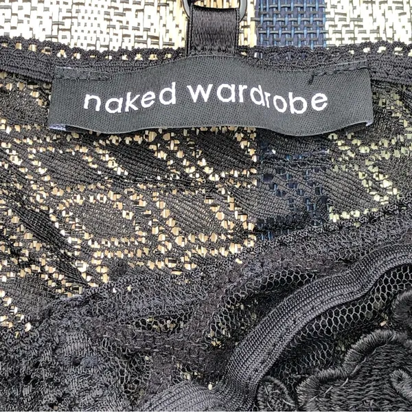 Naked Wardrobe Black Lace Bodysuit S - Image 6