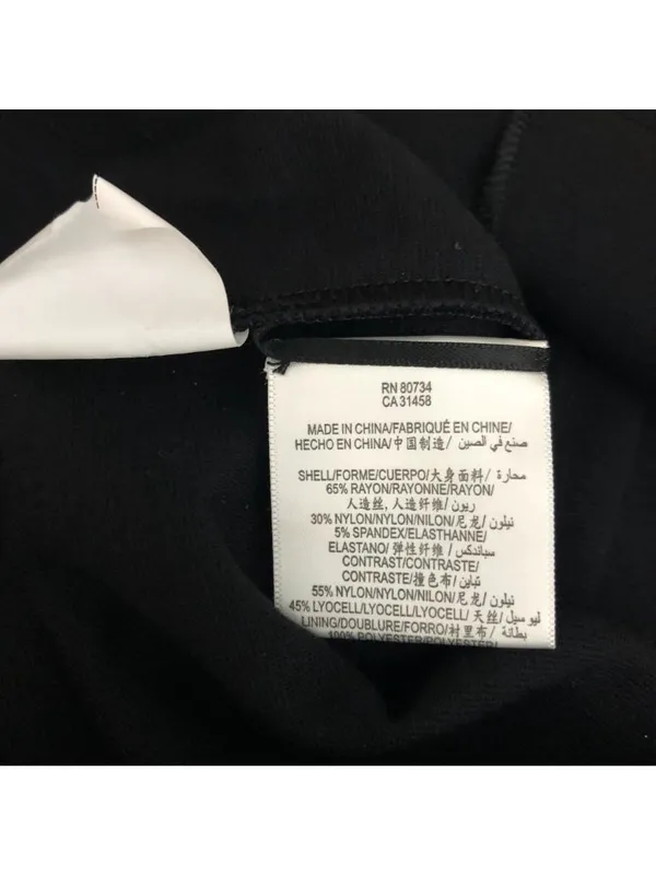 BCBGMAXAZRIA Strapless Black Navy Blue Pleated Bodice Cocktail Dress Size 6 - Image 4
