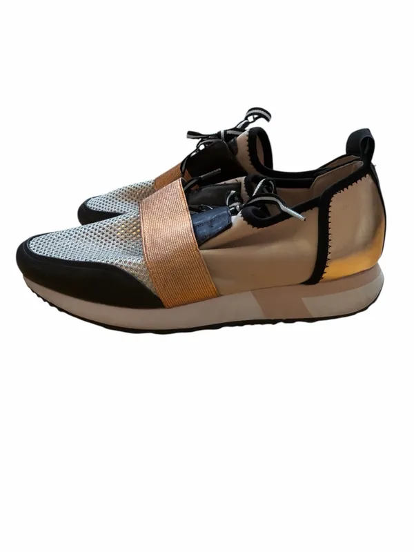 Steve Madden Antics Gold & Black Women's Athletic Slip-On Sneaker - Image 3