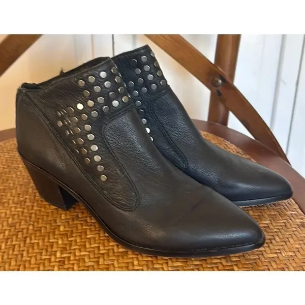 1. State black leather grommet black bootie 6 - Image 10