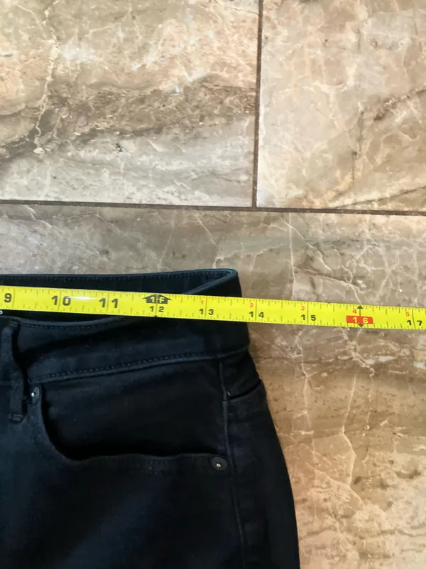 Express High Rise Flare Jeans in Black - 8 - Image 6