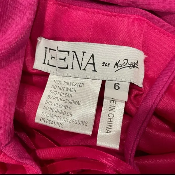 Mac Duggal 26512 Pink Back Drape Gown 6 FLAW - Image 4