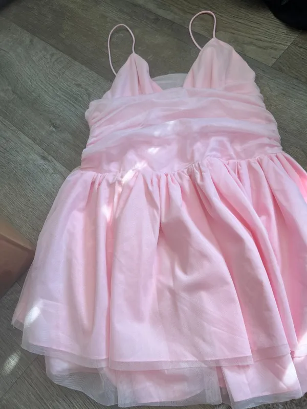 More To Come Cassa Mini Dress in Baby Pink - Image 8