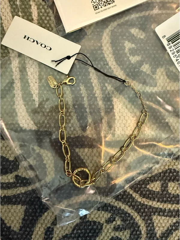 NWT Coach Gold link bracelet  - Image 2