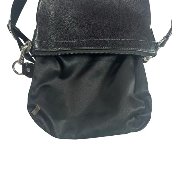 Coach Black Pebbled Leather Crossbody Turnlock Pocket Shoulder Bag Small - Image 5