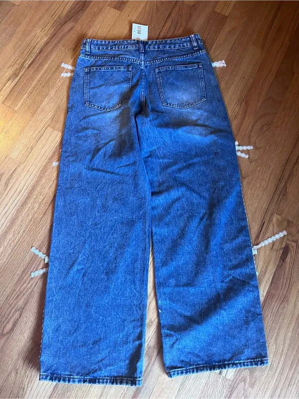 MRT 1030 Women’s lace bow jeans size 27 NWT - Image 6