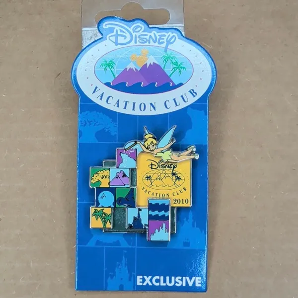 Disney parks DVC Disney Vacation Club Tinker Bell w/ Attractions trading pin LR - Image 2
