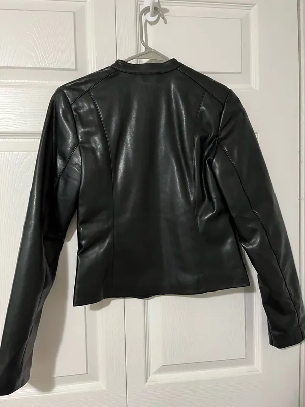 Mango Leather Jacket - Image 3