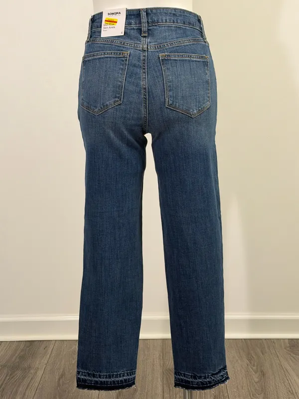 Sonoma Mid-Rise Straight Leg Blue Jeans - Image 9