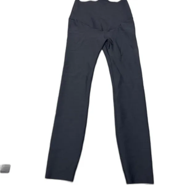 Glow Maternity Cooling Leggings Womens Small Black Full Length Pregnancy EUC - Image 2